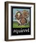 Squirrel Poster-Tim Nyberg-Framed Giclee Print