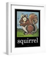 Squirrel Poster-Tim Nyberg-Framed Giclee Print