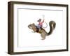 Squirrel Rodeo-J Hovenstine Studios-Framed Premium Giclee Print