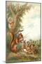 Squirrel Teaches Ducks-A. Hochstein-Mounted Art Print