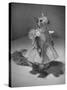 Squirrel Wearing a Baby Doll's Dress-Nina Leen-Stretched Canvas