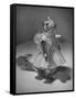 Squirrel Wearing a Baby Doll's Dress-Nina Leen-Framed Stretched Canvas