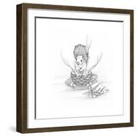 Squirrel-The Tangled Peacock-Framed Giclee Print