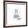 Squirrel-The Tangled Peacock-Framed Giclee Print