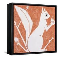 Squirrel-Grant Wood-Framed Stretched Canvas