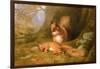 Squirrels in a Wood-Robert Collinson-Framed Giclee Print