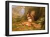 Squirrels in a Wood-Robert Collinson-Framed Giclee Print