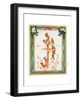 Squirrels Raiding a Bird-Table-Jeanne Maze-Framed Giclee Print