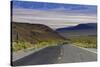 SR 190 Climbing Up from Death Valley, Mojave Desert, California-David Wall-Stretched Canvas