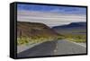 SR 190 Climbing Up from Death Valley, Mojave Desert, California-David Wall-Framed Stretched Canvas