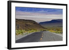 SR 190 Climbing Up from Death Valley, Mojave Desert, California-David Wall-Framed Photographic Print