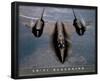 SR-71 Blackbird (In Air) Art Poster Print-null-Framed Poster