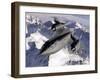 SR-71B Blackbird in Flight-Stocktrek Images-Framed Photographic Print