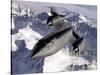 SR-71B Blackbird in Flight-Stocktrek Images-Stretched Canvas