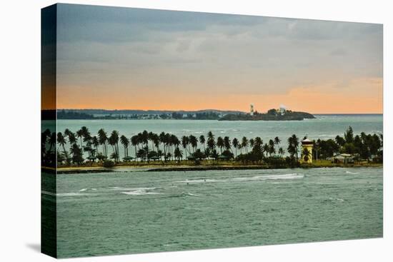 Sra and Old San Juan in Distance, Puerto Rico-Massimo Borchi-Stretched Canvas