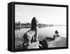 Sras Srang Royal Reservoir, Angkor, Cambodia-Walter Bibikow-Framed Stretched Canvas