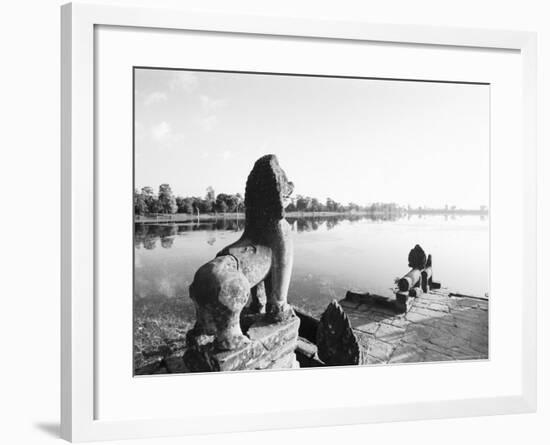 Sras Srang Royal Reservoir, Angkor, Cambodia-Walter Bibikow-Framed Photographic Print