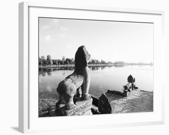 Sras Srang Royal Reservoir, Angkor, Cambodia-Walter Bibikow-Framed Photographic Print