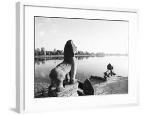 Sras Srang Royal Reservoir, Angkor, Cambodia-Walter Bibikow-Framed Photographic Print