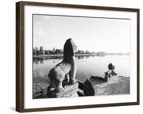 Sras Srang Royal Reservoir, Angkor, Cambodia-Walter Bibikow-Framed Photographic Print