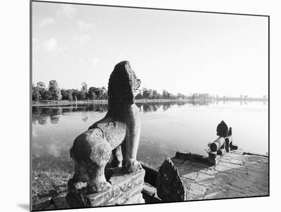 Sras Srang Royal Reservoir, Angkor, Cambodia-Walter Bibikow-Mounted Photographic Print