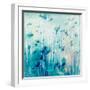 Sreamy Photographic Layer Work from Plants on the Acre in Blue and White Tones-Alaya Gadeh-Framed Photographic Print