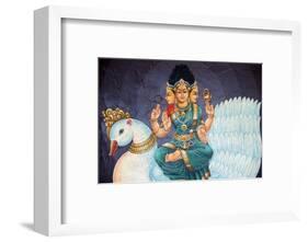 Sri Bramhi, Hindu deity, Sri Mariamman Hindu temple, Singapore-Godong-Framed Photographic Print