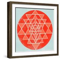 Sri Chakra-Garima Dhawan-Framed Giclee Print