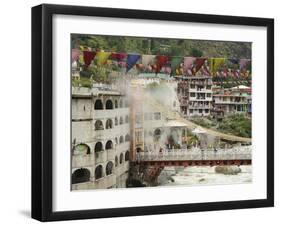 Sri Guru Nanak Ji Gurdwara Shrine, Manikaran, Himachal Pradesh, India-Anthony Asael-Framed Premium Photographic Print