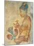 Sri Lanka, Central Province, Matale District, Sigiriya Depicting Apsara Spirit Offering Flowers-null-Mounted Giclee Print