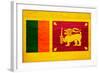 Sri Lanka Flag Design with Wood Patterning - Flags of the World Series-Philippe Hugonnard-Framed Art Print