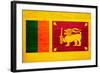 Sri Lanka Flag Design with Wood Patterning - Flags of the World Series-Philippe Hugonnard-Framed Art Print
