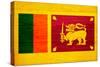 Sri Lanka Flag Design with Wood Patterning - Flags of the World Series-Philippe Hugonnard-Stretched Canvas
