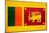 Sri Lanka Flag Design with Wood Patterning - Flags of the World Series-Philippe Hugonnard-Mounted Art Print