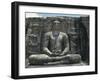 Sri Lanka, North Central Province, Polonnaruwa, Gal Vihare, Statue of Buddha in Meditation Made-null-Framed Giclee Print