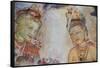 Sri Lanka, Sigiriya. Fresco of 'The Maidens of the Clouds'.-Cindy Miller Hopkins-Framed Stretched Canvas