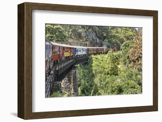 Sri Lanka, Train, Bridge-Harald Schšn-Framed Photographic Print