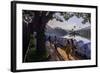 Sri Lankan People Walking at Kandy Lake at Sunrise, Kandy, Central Province, Sri Lanka, Asia-Matthew Williams-Ellis-Framed Photographic Print