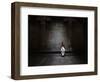 Sri Lankan Tamil Hindu Devotee Sits on Last Day of Tamil Year at a Hindu Temple in Sri Lanka-null-Framed Photographic Print