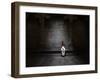 Sri Lankan Tamil Hindu Devotee Sits on Last Day of Tamil Year at a Hindu Temple in Sri Lanka-null-Framed Photographic Print