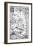 Sri Lanks Map-null-Framed Art Print