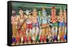 Sri Maha Mariamman Hindu Temple, Chinatown, Kuala Lumpur, Malaysia, Southeast Asia, Asia-Richard Cummins-Framed Stretched Canvas