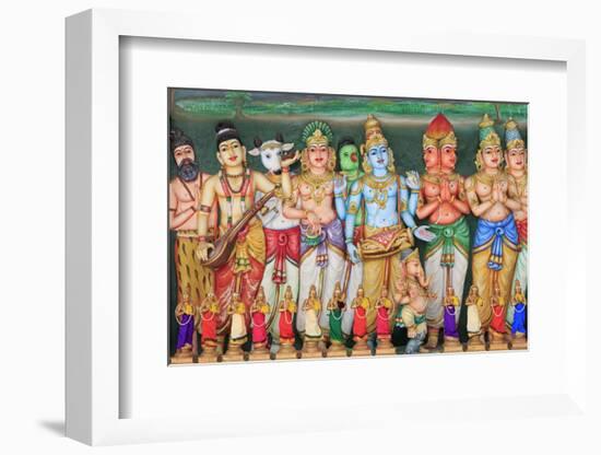 Sri Maha Mariamman Hindu Temple, Chinatown, Kuala Lumpur, Malaysia, Southeast Asia, Asia-Richard Cummins-Framed Photographic Print