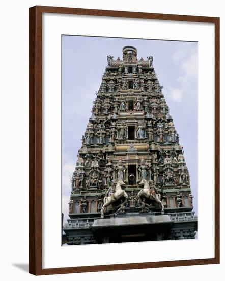 Sri Mahamariamma, Hindu Temple, Kuala Lumpur, Malaysia, Southeast Asia-John Miller-Framed Photographic Print