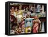 Sri Mariamman Hindu Temple Exterior Detail, Singapore, Southeast Asia, Asia-Nick Servian-Framed Stretched Canvas