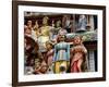 Sri Mariamman Hindu Temple Exterior Detail, Singapore, Southeast Asia, Asia-Nick Servian-Framed Photographic Print