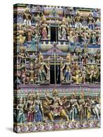 Sri Mariamman Hindu Temple, Singapore, Southeast Asia, Asia-John Woodworth-Stretched Canvas