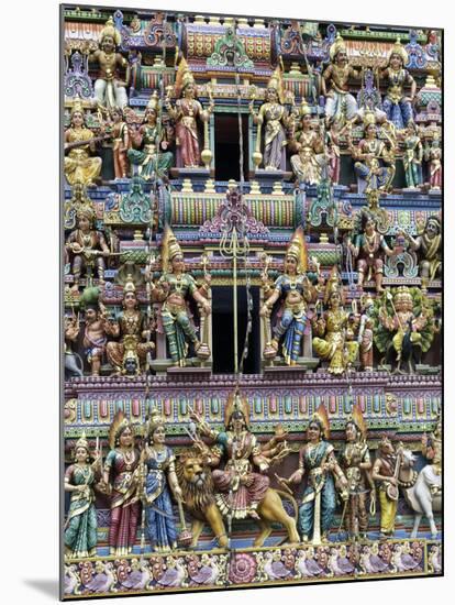 Sri Mariamman Hindu Temple, Singapore, Southeast Asia, Asia-John Woodworth-Mounted Photographic Print