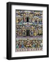 Sri Mariamman Hindu Temple, Singapore, Southeast Asia, Asia-John Woodworth-Framed Photographic Print