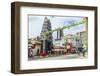 Sri Mariamman Temple and Masjid Jamae (Chulia) Mosque in South Bridge Road, Chinatown, Singapore-Fraser Hall-Framed Photographic Print